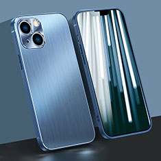 Luxury Aluminum Metal Cover Case M09 for Apple iPhone 14 Blue