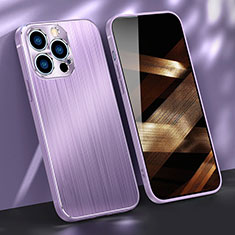 Luxury Aluminum Metal Cover Case M09 for Apple iPhone 14 Pro Max Purple