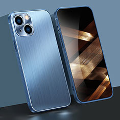 Luxury Aluminum Metal Cover Case M09 for Apple iPhone 15 Blue