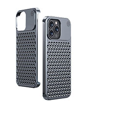 Luxury Aluminum Metal Cover Case QC1 for Apple iPhone 15 Pro Black