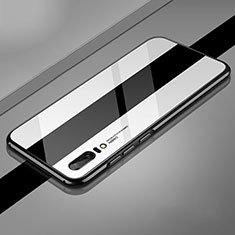 Luxury Aluminum Metal Cover Case T01 for Huawei P20 White