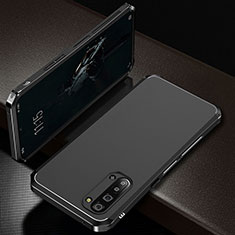 Luxury Aluminum Metal Cover Case T01 for Oppo F15 Black