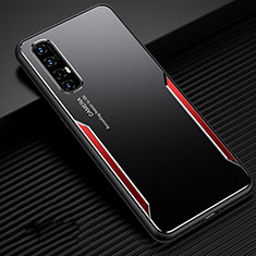 Luxury Aluminum Metal Cover Case T01 for Oppo Find X2 Neo Red