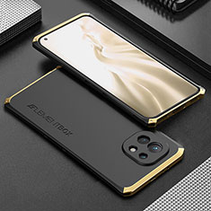Luxury Aluminum Metal Cover Case T01 for Xiaomi Mi 11 Lite 5G Gold and Black