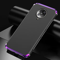 Luxury Aluminum Metal Cover Case T01 for Xiaomi Poco F2 Pro Purple