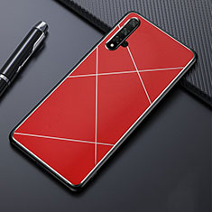 Luxury Aluminum Metal Cover Case T02 for Huawei Honor 20 Red