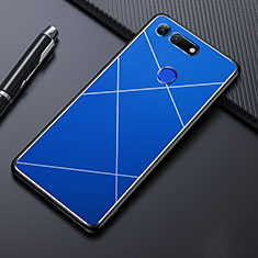 Luxury Aluminum Metal Cover Case T02 for Huawei Honor V20 Blue