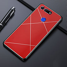 Luxury Aluminum Metal Cover Case T02 for Huawei Honor V20 Red