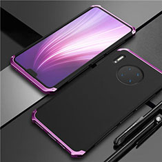 Luxury Aluminum Metal Cover Case T02 for Huawei Mate 30 Pro 5G Purple and Blue