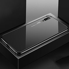 Luxury Aluminum Metal Cover Case T02 for Huawei P20 Black