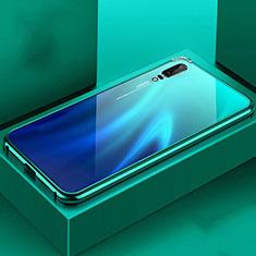 Luxury Aluminum Metal Cover Case T02 for Huawei P20 Cyan