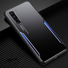 Luxury Aluminum Metal Cover Case T02 for Oppo Reno3 Blue