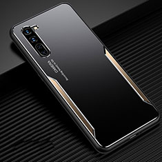 Luxury Aluminum Metal Cover Case T02 for Oppo Reno3 Gold