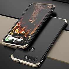 Luxury Aluminum Metal Cover Case T03 for Huawei Honor V20 Gold and Black