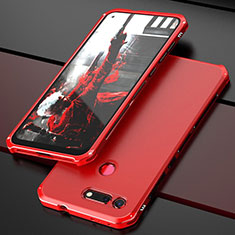 Luxury Aluminum Metal Cover Case T03 for Huawei Honor V20 Red
