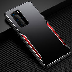 Luxury Aluminum Metal Cover Case T03 for Huawei P40 Pro Red