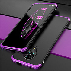 Luxury Aluminum Metal Cover Case T03 for Xiaomi Poco F2 Pro Purple