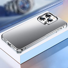 Luxury Aluminum Metal Cover Case TB1 for Apple iPhone 13 Pro Silver