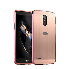 Luxury Aluminum Metal Cover for LG Stylus 3 Rose Gold