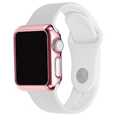 Luxury Aluminum Metal Frame Cover C03 for Apple iWatch 38mm Pink