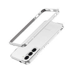 Luxury Aluminum Metal Frame Cover Case A01 for Samsung Galaxy S24 5G Silver