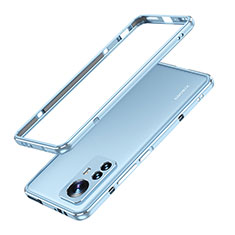 Luxury Aluminum Metal Frame Cover Case A01 for Xiaomi Mi 12S 5G Blue