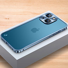 Luxury Aluminum Metal Frame Cover Case A04 for Apple iPhone 15 Blue