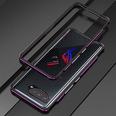 Luxury Aluminum Metal Frame Cover Case for Asus ROG Phone 5 Ultimate Purple