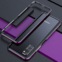 Luxury Aluminum Metal Frame Cover Case for Huawei Honor View 30 Pro 5G Purple