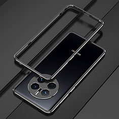 Luxury Aluminum Metal Frame Cover Case for Huawei Mate 50 Pro Black