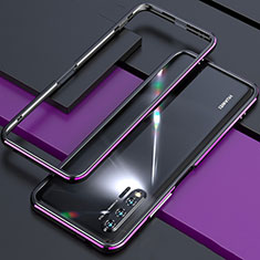 Luxury Aluminum Metal Frame Cover Case for Huawei Nova 6 Purple