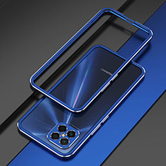 Luxury Aluminum Metal Frame Cover Case for Huawei Nova 8 SE 4G Blue