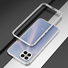 Luxury Aluminum Metal Frame Cover Case for Huawei Nova 8 SE 4G Silver