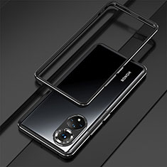 Luxury Aluminum Metal Frame Cover Case for Huawei Nova 9 Pro Black