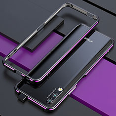 Luxury Aluminum Metal Frame Cover Case for Huawei P Smart Z (2019) Purple