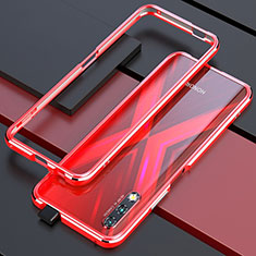 Luxury Aluminum Metal Frame Cover Case for Huawei P Smart Z (2019) Red