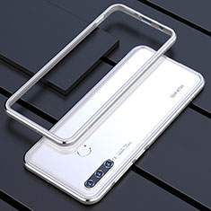Luxury Aluminum Metal Frame Cover Case for Huawei P30 Lite New Edition Silver