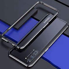 Luxury Aluminum Metal Frame Cover Case for Oppo F15 Black