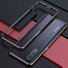 Luxury Aluminum Metal Frame Cover Case for Oppo Find X2 Red