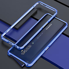 Luxury Aluminum Metal Frame Cover Case for Oppo Reno2 Blue
