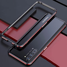 Luxury Aluminum Metal Frame Cover Case for Oppo Reno3 Red