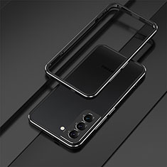 Luxury Aluminum Metal Frame Cover Case for Samsung Galaxy S22 5G Black