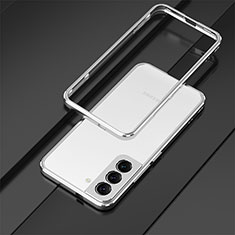 Luxury Aluminum Metal Frame Cover Case for Samsung Galaxy S23 Plus 5G Silver