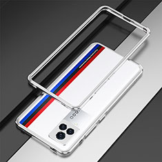 Luxury Aluminum Metal Frame Cover Case for Vivo iQOO 7 5G Silver