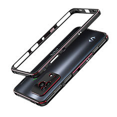 Luxury Aluminum Metal Frame Cover Case for Xiaomi Black Shark 5 Pro 5G Red and Black