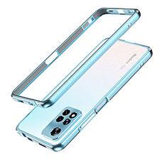 Luxury Aluminum Metal Frame Cover Case for Xiaomi Mi 11i 5G (2022) Blue
