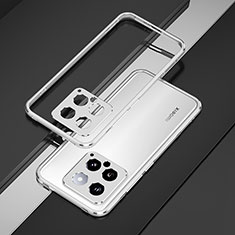 Luxury Aluminum Metal Frame Cover Case for Xiaomi Mi 14 5G Silver