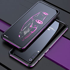 Luxury Aluminum Metal Frame Cover Case for Xiaomi Mi 9 Lite Purple