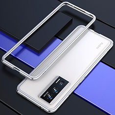 Luxury Aluminum Metal Frame Cover Case for Xiaomi Redmi K60 5G Silver