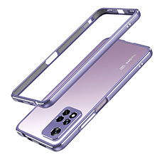Luxury Aluminum Metal Frame Cover Case for Xiaomi Redmi Note 11 Pro+ Plus 5G Clove Purple